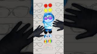 which colour is perfect eye😂😮 Part03 Sadness craft insideout2 art drwing [upl. by Drooff]