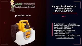 Agregat prądotwórczy inwertorowy  Schwartzmann SCHG1100InvQ  800W  Prezentacja i Test [upl. by Leavitt118]