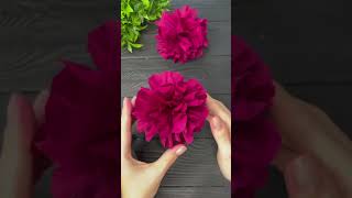 EASY Crepe Paper Flowers Crepe Paper Decorations shorts [upl. by Rakso]