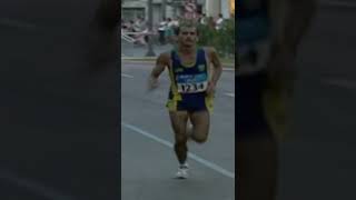 Olympic runner tackled in INSANE marathon finish 🤯 shorts [upl. by Dnamra]