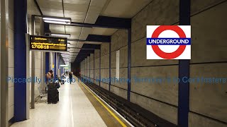 Piccadilly Line Cab Ride Heathrow Terminal 5 to Cockfosters [upl. by Barrington375]