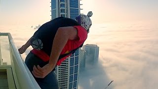 BASE jump into Downtown  Tall Building [upl. by Oiratno997]