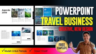 Gratis Download Template PPT Keren untuk presentasi Travel Bagian 2 [upl. by Teak]