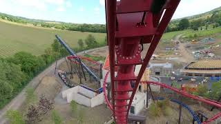 Na Fianna Force Brand New Supended Thrill Coaster Emerald Park Ireland [upl. by Kubiak]