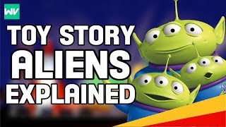 Toy Story Aliens Backstory Claw and Unison Speech Explained Little Green Men [upl. by Yajiv]