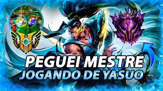 PEGUEI MESTRE JOGANDO DE YASUO  RUSHANDO NA METADE DA SEASON🥶  LOL WILD RIFT Jowpe [upl. by Nerret]