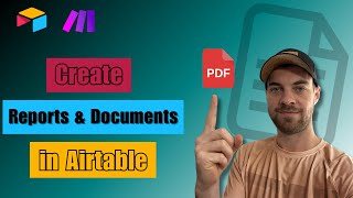 How to create PDF Reports and Documents with Airtable and Make [upl. by Enaht]