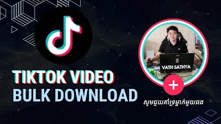 Bulk Download All Video From TikTok from Profile [upl. by Minoru]