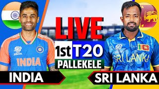 India vs Sri Lanka 1st T20  Live Cricket Match Today  IND vs SL Live Match Today  2nd Innings [upl. by Tahp315]