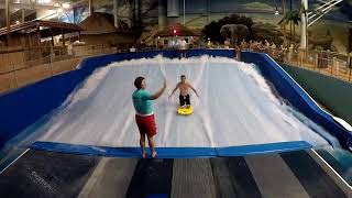 FLOWRIDER  Kalahari Resort amp Water Park  1st Time [upl. by Sheffy]