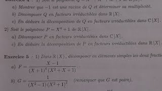 16 les facteurs irréductible dune polynôme dans R corrigé exercice 4 serie 1 algèbre 2 smpc [upl. by Airamat]