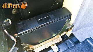 BMW e46 3series trunk CD changer connection location  HOW TO Connect Car Kit by GROM Audio [upl. by Merth310]