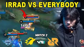 FIRST TIME LIAT IRRAD JUNGLER RRQ VS ONIC GILA SEJAGO INI SI IRRAD [upl. by Hniht474]