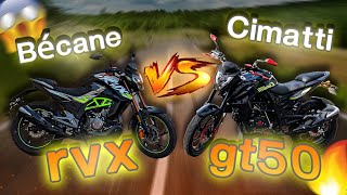 Bécane rvs vs ⚡️Cimatti gt 50 شكون أحسن دراجة 🤔؟ [upl. by Nimajneb154]