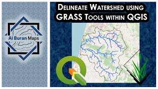 GRASS QGIS Tutorial  Delineate Watershed using GRASS Tools within QGIS [upl. by Bernstein]