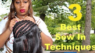 Full Sew in Weave  Hair Tutorial  3 TECHNIQUES [upl. by Dita]