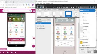 Hướng dẫn sử dụng Balsamiq Bài 3 Mobile App Thiết kế màn hình Trang chủpart 2 [upl. by Arrol]