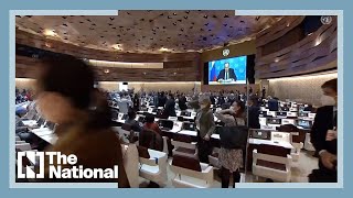 Hundreds of diplomats walk out on Russia UN speech [upl. by Anigroeg953]