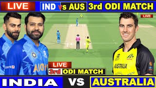 Live IND Vs AUS 3rd ODI  Live Scores amp Commentary  India Vs Australia  2nd innings [upl. by Friede]