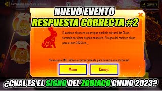 RESPUESTA 2 ¿CUAL ES EL SIGNO DEL ZODIACO CHINO 2023 COD MOBILE EVENTO GRADON DE LA LIEBRE [upl. by Nedyrb]