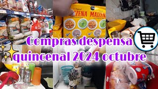 DESPENSA QUINCENAL PARA 4 PERSONAS DESASTRE🥵 FATAL DE LIMPIEZA PROFUNDA cambio CUARTO INFONAVIT🧼 [upl. by Telrats]