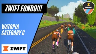 I Tried My First Virtual Fondo  Zwift Bambino Fondo [upl. by Camey]