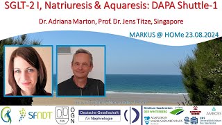 SGLT2 I Natriuresis amp Aquaresis DAPA Shuttle1  Dr A Marton and Prof Dr J Titze Singapore [upl. by Aineles768]