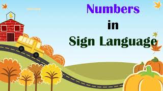 Sign Language Numbers  One Handed Sign Language  Learn Sign Language Numbers  Kids Entry [upl. by Htehpaj601]