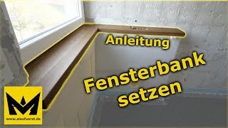 So klappt das Holzfensterbank setzen schnell und problemlos  DIY [upl. by Verine]