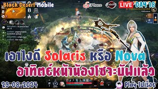 LIVE  DAY 18  Black Desert Mobile  เอาไงดี Solaris หรือ Nova อาทิตย์หน้าน้องโซจะบัฟแล้ว [upl. by Fellner910]