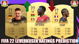 FIFA 22  BAYER LEVERKUSEN RATINGS PREDICTION  FT WIRTZ DIABY TAPSOBA [upl. by Rohn543]