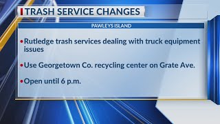 Pawleys Island trash schedule changes [upl. by Mussman]