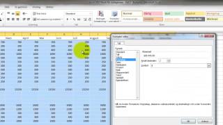 Excel 2010 Norsk  Budsjett  Nybegynnere  Del 2  Formattering av celler [upl. by Gwenny]