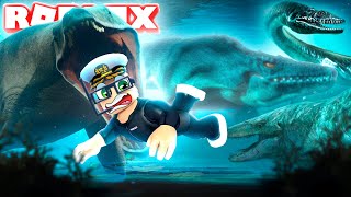 Finding an UNDERWATER DINOSAUR ZOO in ROBLOX [upl. by Calie31]