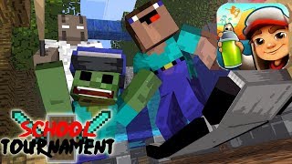 Tournament Subway Surfer  Minecraft Animation  MINECRAFT ANIMATION [upl. by Llevert]