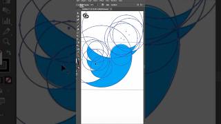 Twitter Logo Design Adobe Illustrator 💥🔥logodesign Twitter tending illustrator [upl. by Arianna]