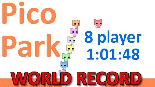 World Record Pico park Speedrun Multiplayer 8 players 10148 [upl. by Holtorf]