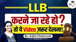 How to Pursue LLB LLB Course Details  LLB Admission 2023  StudyIQ Judiciary [upl. by Noswad736]