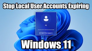 Stop Password Expiring on Local Accounts in Windows 11 [upl. by Hugo]