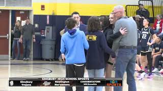 Simsbury High School Girls Varsity Basketball  February 3 2024 [upl. by Campagna319]