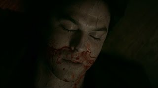 The Vampire Diaries 8x06  Alaric kills Damon with Matts help Damon dies HD [upl. by Aushoj]