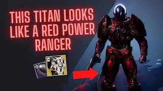 DESTINY 2 FASHION HOW TO STYLE THE CUIRASS OF THE FALLING STAR HOW TO MAKE A POWER RANGER TITAN [upl. by Attenat]