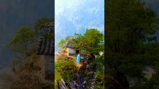 A Cliffside house was found in mountains of Guizhou How Did They Build It So High 😱cliff house [upl. by Nhguaval51]