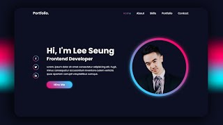 Personal Portfolio Website using HTML amp CSS Only  How to Create Personal Website [upl. by Nnylanna124]