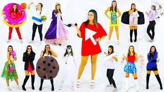 DIY LastMinute PUNNY Halloween Costume Ideas  CloeCouture [upl. by Yhtommit]