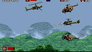 Gunship Mega Drive Genesis Full Playthrough Hard Difficulty Part 2 [upl. by Simah]