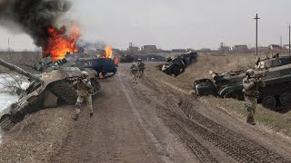 Awesome Video of Ukraine troops destroy Russia armored vehicle on the border [upl. by Akcirederf]