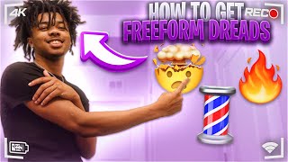 How To Get FREEFORM DREADS in 10 minutes Tutorial Easiest Method [upl. by Seuqramed947]