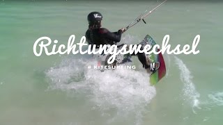 Richtungswechsel beim Kiten  Tipps zum Kitesurfen lernen by kitereisentv [upl. by Wesle522]