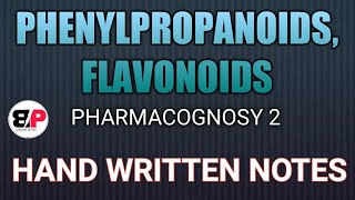 PHENYLPROPANOIDS FLAVONOIDS  PHARMACOGNOSY 2 [upl. by Remus292]